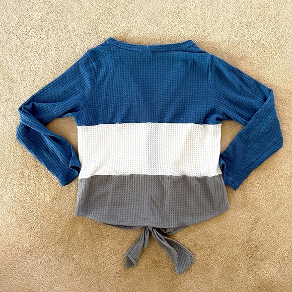Suucrefas waffle knit long sleeve shirt - Picture 3 of 5